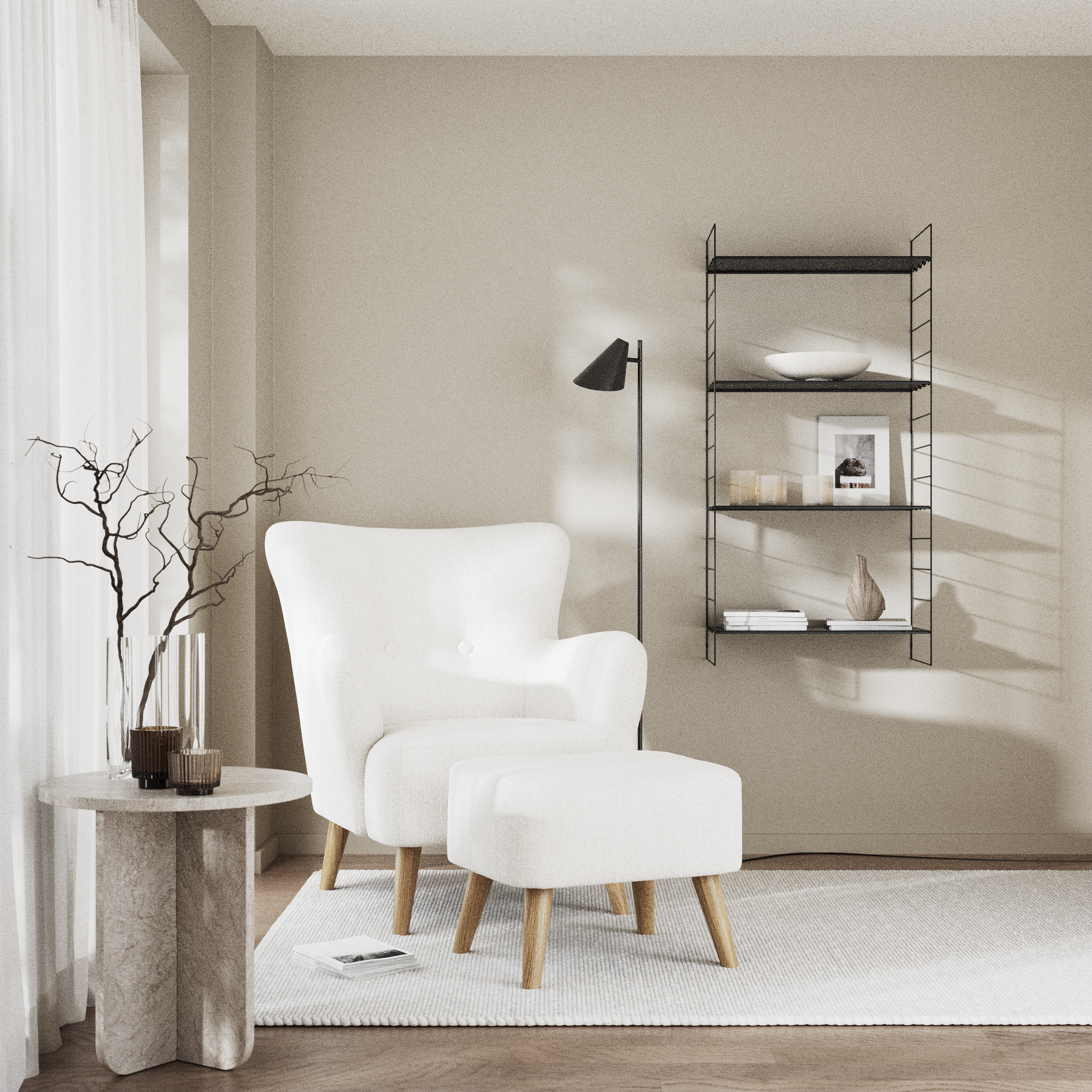 Timmy, Fåtölj med fotpall