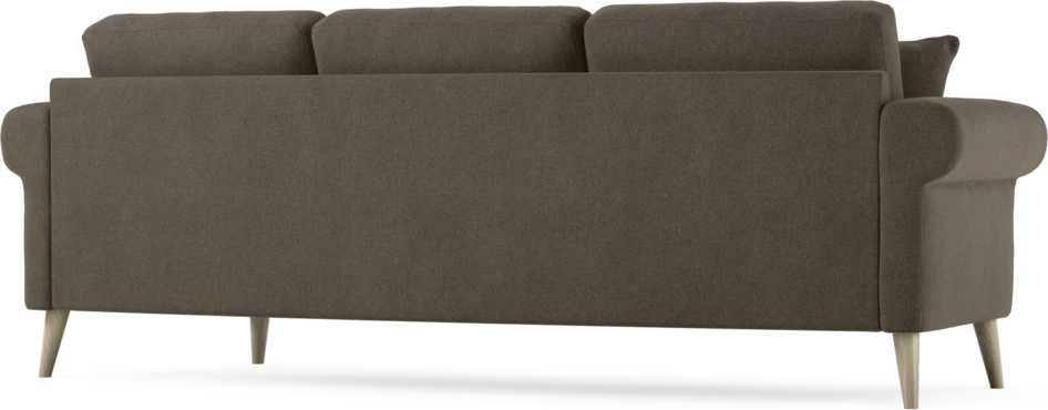 Eden - 3-sits soffa svängd - Brun