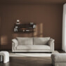 Cherrie - 3-sits soffa, hel dyna, fast klädsel - Beige