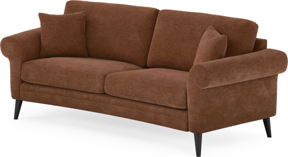 Eden - 2,5-sits soffa svängd - Orange
