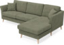 Eden - 2,5-sits soffa med schäslong - Grön