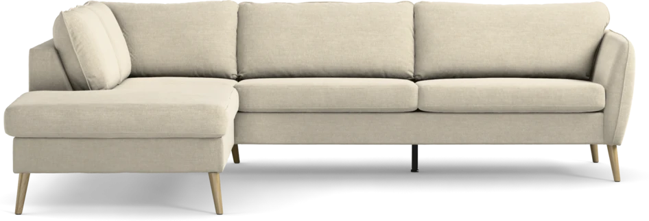 County - 2,5-sits soffa med divan vänster - Beige