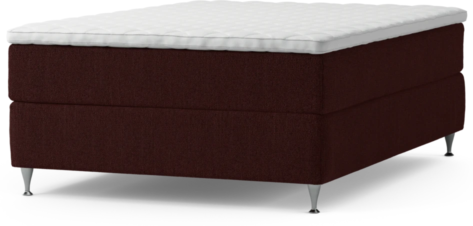 Delux Exclusive - Kontinentalsäng, enkelsäng 140 cm med bäddmadrass och sängben