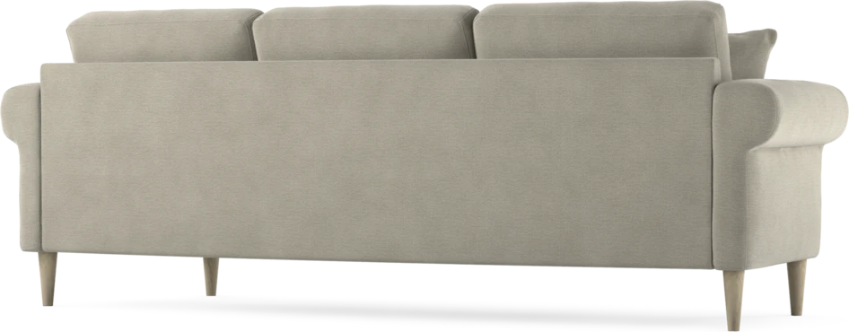 Eden - 3-sits soffa svängd - Brun