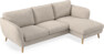 Madison Lux - 2-sits soffa med schäslong höger - Vit
