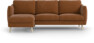 Madison Lux - 2-sits soffa med schäslong vänster - Orange