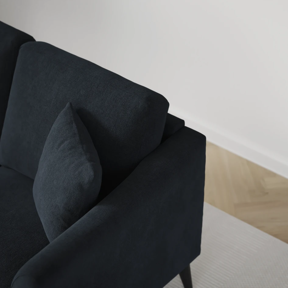 Eden - 2,5-sits soffa svängd - Blå