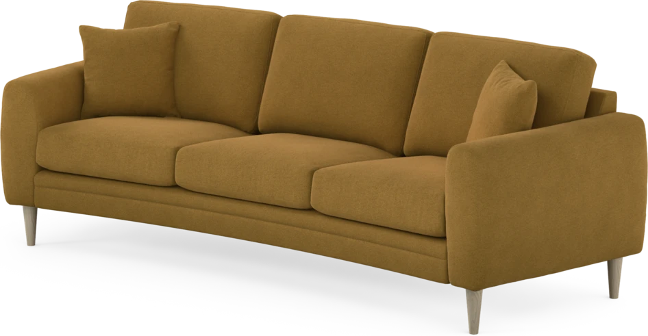 Eden - 3-sits soffa svängd - Gul