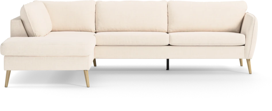 County - 2,5-sits soffa med divan vänster - Vit