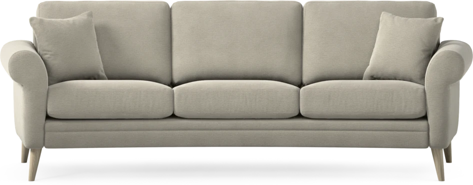 Eden - 3-sits soffa svängd - Brun