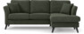 Eden - 2-sits soffa med schäslong - Grön
