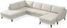 County - 3-sits soffa med divan vänster och schäslong höger - Vit