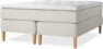 Delux Exclusive - Kontinentalsäng, dubbelsäng med bäddmadrass - Beige