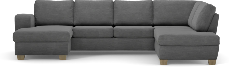Friday - 3-sits soffa med schäslong vänster och divan höger - Grå