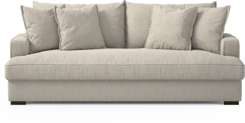 Mila - 3-sits soffa, hel dyna - Beige