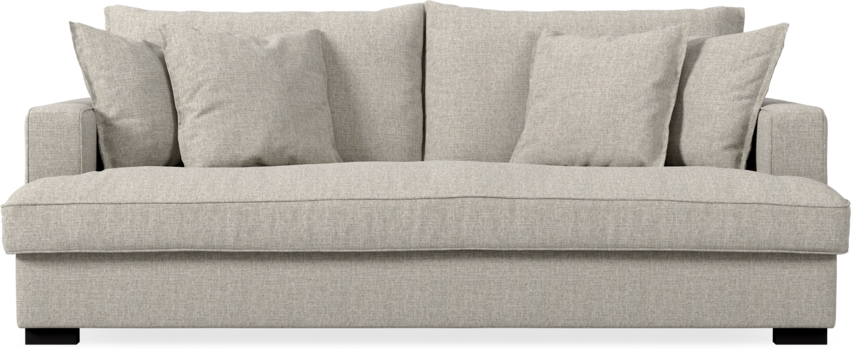 Mila - 3-sits soffa, hel dyna - Beige