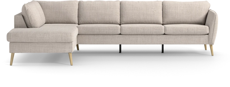 County - 3-sits soffa med divan vänster - Beige