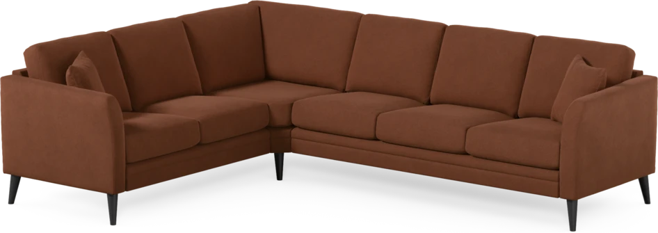 Eden - Hörnsoffa, 2+3-sits - Orange