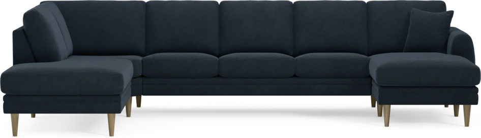 Eden - 3-sits soffa med divan vänster och schäslong höger - Blå