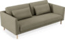 Willow - 3-sits soffa, hel dyna, fast klädsel - Beige