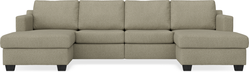 Friday - 2-sits soffa med två schäslonger - Beige