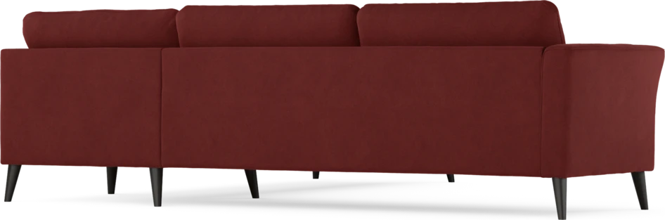 Bridge - Hörnsoffa, 3+3-sits - Röd