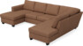 Friday - 3-sits soffa med schäslong vänster och divan höger - Orange