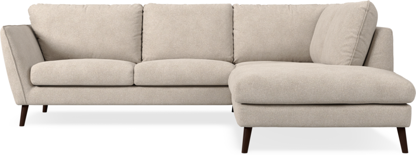 Madison Lux - 2-sits soffa med divan höger - Vit