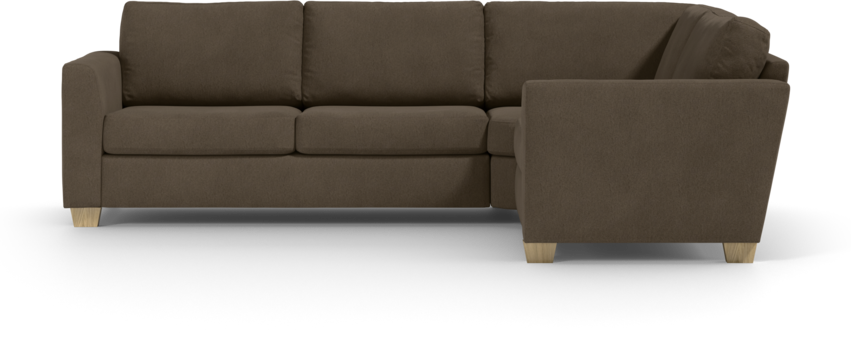Friday - Hörnsoffa, 2,5+1,5-sits - Brun