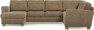 Friday - Hörnsoffa, 3+2-sits med schäslong vänster - Brun