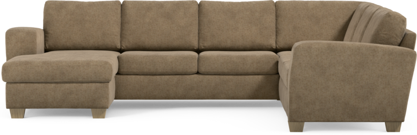 Friday - Hörnsoffa, 3+2-sits med schäslong vänster - Brun