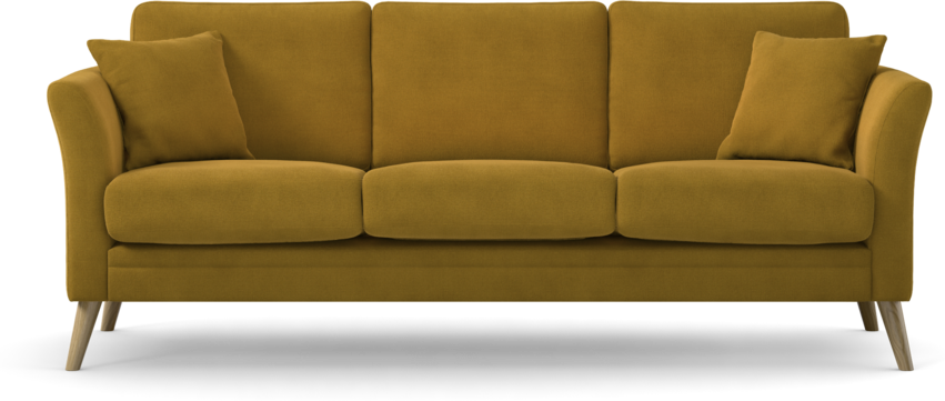 Eden - 3-sits soffa - Gul