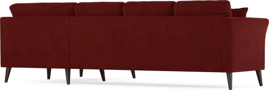 Eden - Hörnsoffa, 3+1-sits - Röd