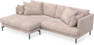 Harper - 4-sits med schäslong XL vänster - Rosa