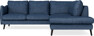 Madison - 2-sits soffa med divan höger - Blå
