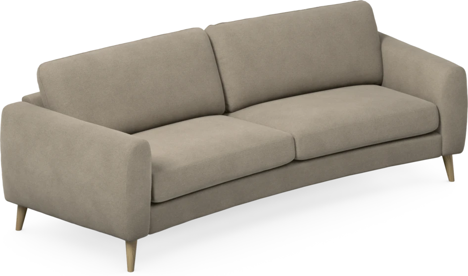 Bridge - 3-sits soffa svängd - Beige