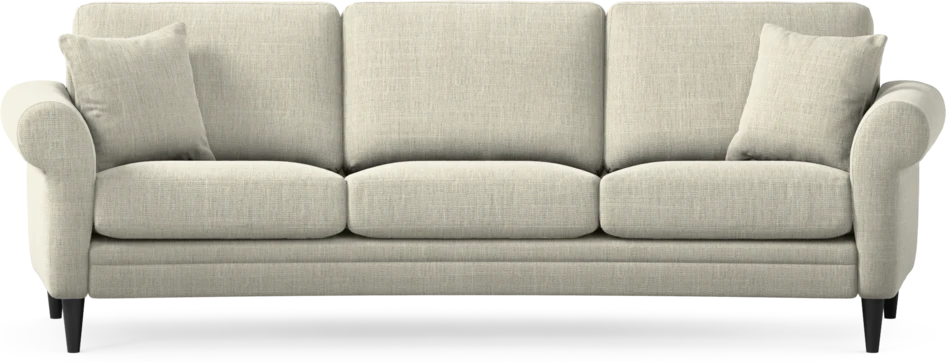 Eden - 3-sits soffa svängd - Beige