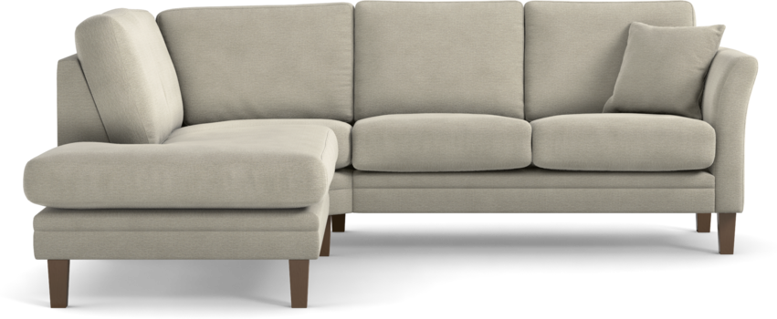 Eden - 2-sits soffa med divan - Brun