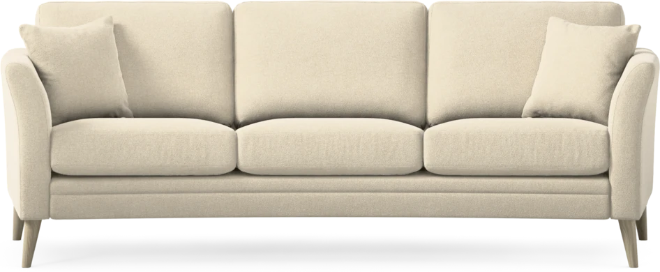 Eden - 3-sits soffa svängd - Beige