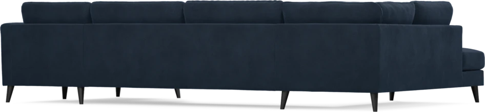 Bridge - 3-sits soffa med divan vänster och schäslong höger - Blå