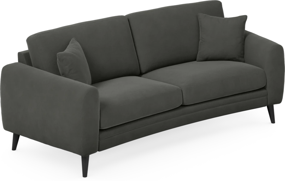 Eden - 2,5-sits soffa svängd - Grå
