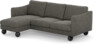 Madison Lux - 2-sits soffa med schäslong vänster - Grå
