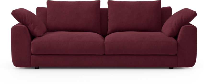 Amie - 3-sits soffa - Röd