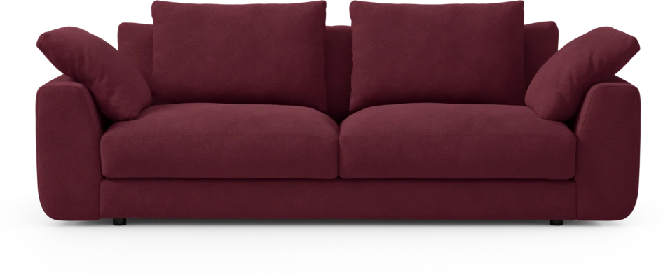 Amie - 3-sits soffa - Röd