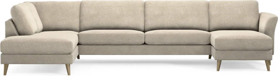 Bridge - 3-sits soffa med divan vänster och schäslong höger - Beige