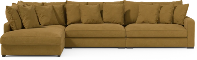 Rossi, 4-sits soffa med divan vänster