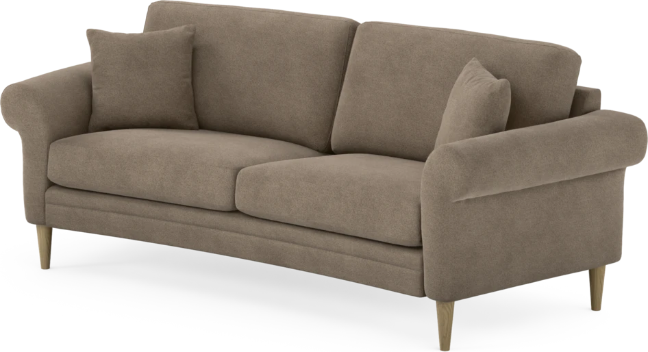 Eden - 2,5-sits soffa svängd - Brun