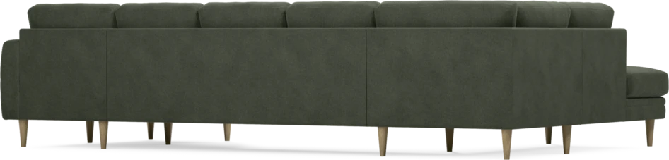Eden - 3-sits soffa med divan vänster och schäslong höger - Grön