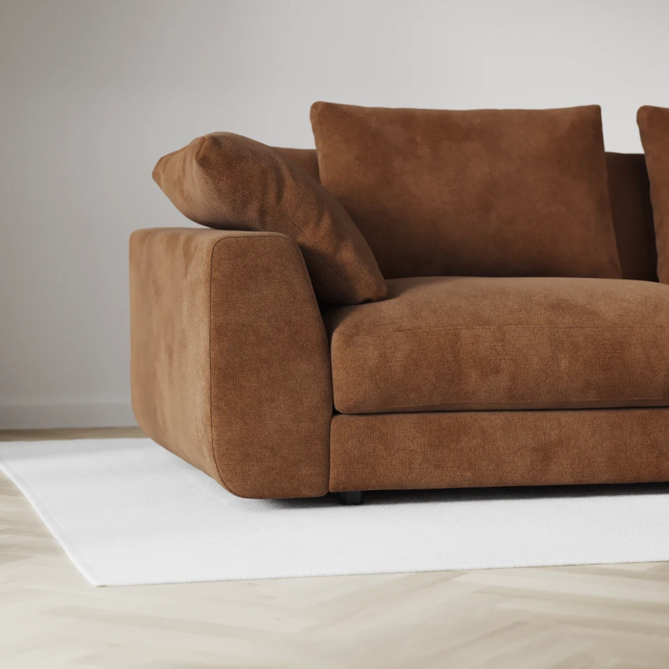 Amie - 4-sits soffa - Orange