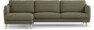 Madison Lux - 3-sits soffa med schäslong vänster - Brun